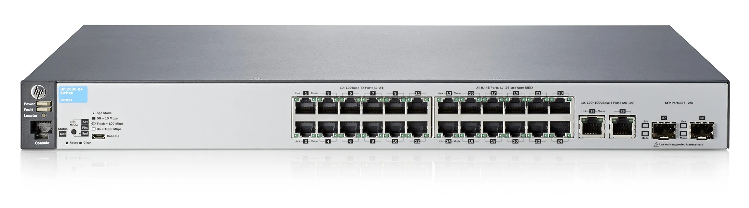 HPE J9782A — HP ARUBA 2530 24 PORT 10/100