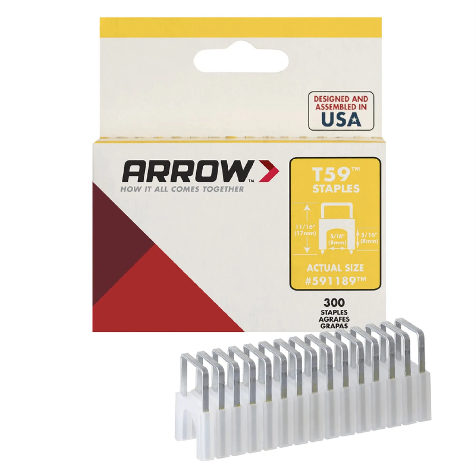 ARROW 591189 — T59 1/4X5/16CLR