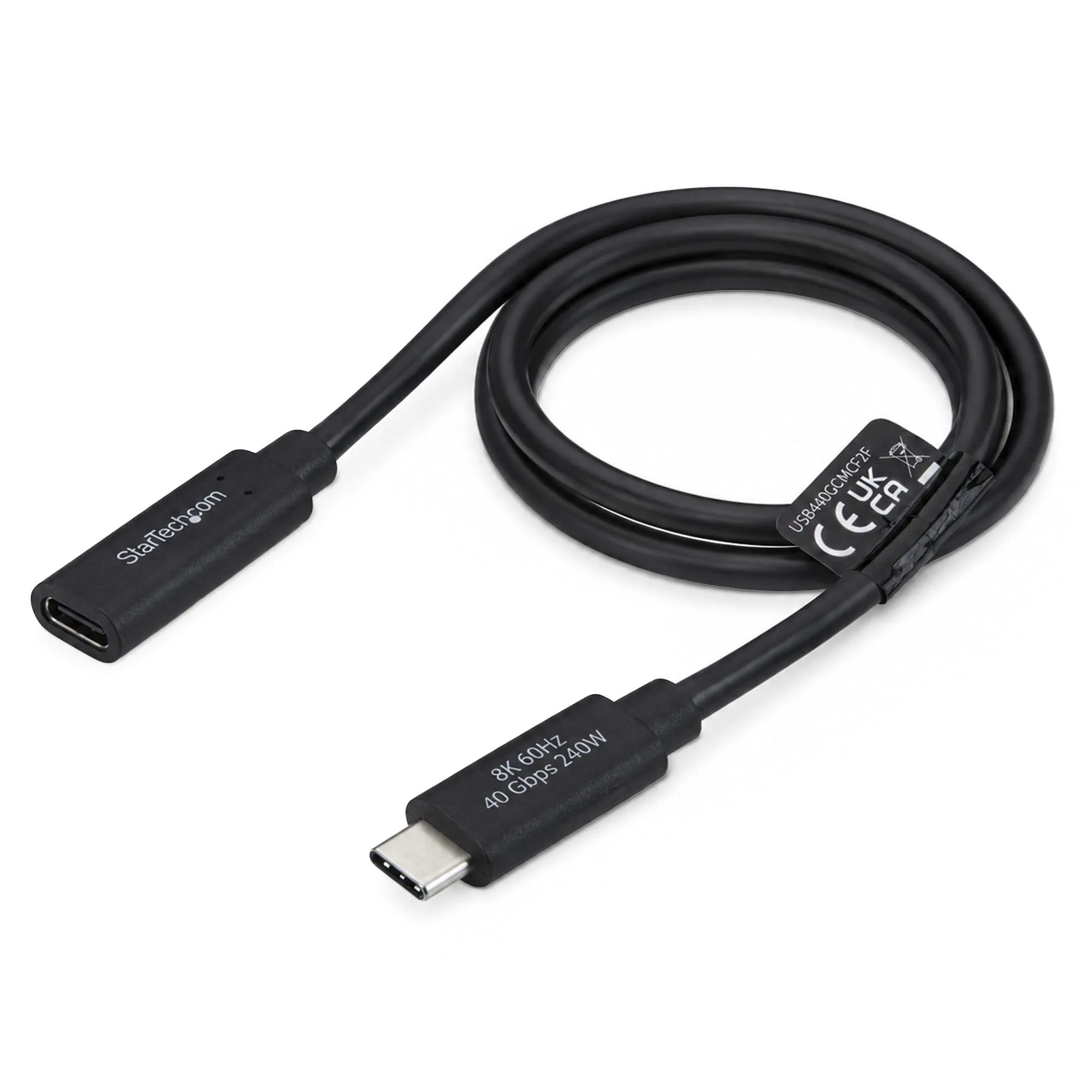 STARTECH USB440GCMCF2F — 2ft USB4 Extension Cable