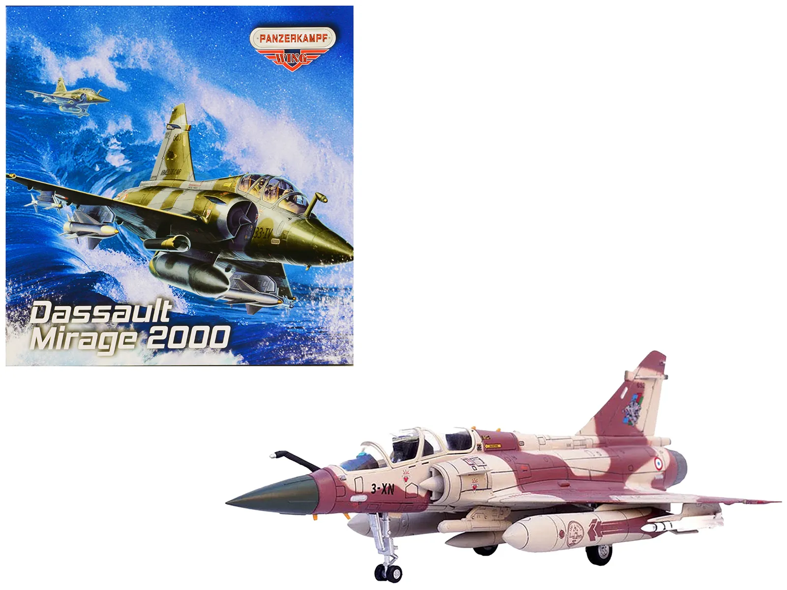 Panzerkampf 14625PH — Dassault Mirage 2000D Fighter Aircraft "133 Couteau Delta Nancy-Ochey AB" French Air Force "Wing" Series 1/72 Diecast Model by Panzerkampf