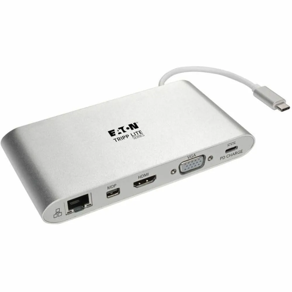 Eaton Tripplite U442-DOCK1 — EATON TRIPP LITE SERIES USB-C DOCK, DUAL DISPLAY - 4K HDMI/MDP, VGA, USB 3.X (5G