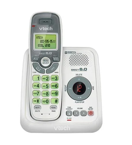 VTECH 80-7719-00 — Cordless DECT 1.9GHz Digital Integrated Answering Device with Caller ID White