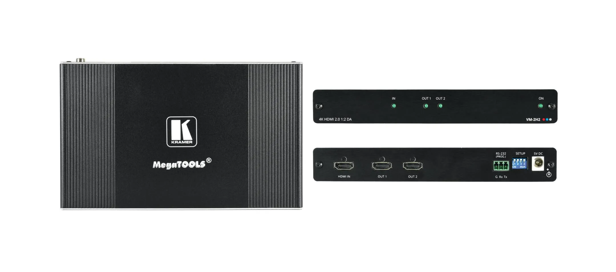 Kramer VM-2H2 — 4k Hdmi Distribution Amplifier With Hdcp2.2 And Hdmi2.0 Supp Vm-2h2