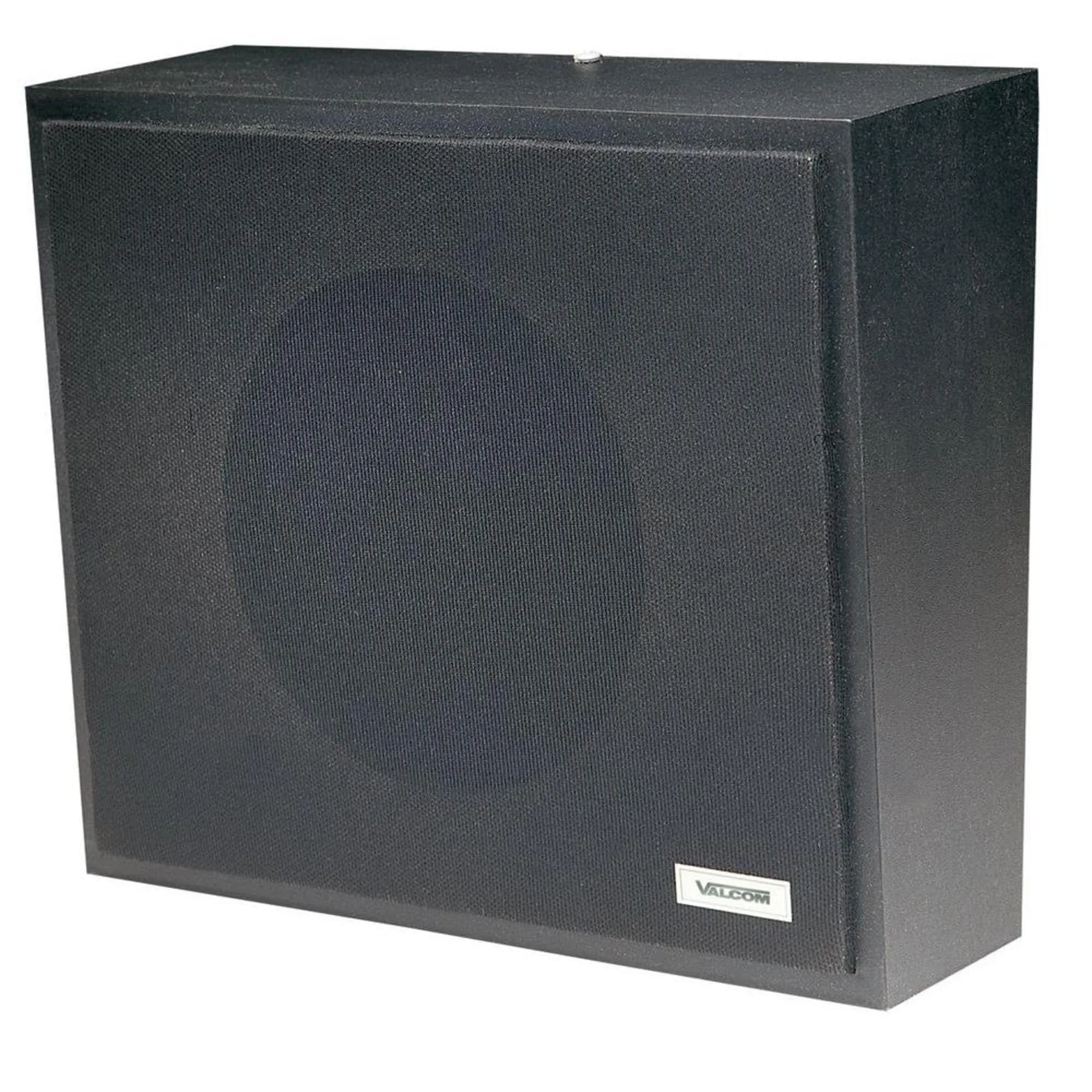 VALCOM V-1016-BK — Wall Speaker Black Vinyl with Black Cloth Grille