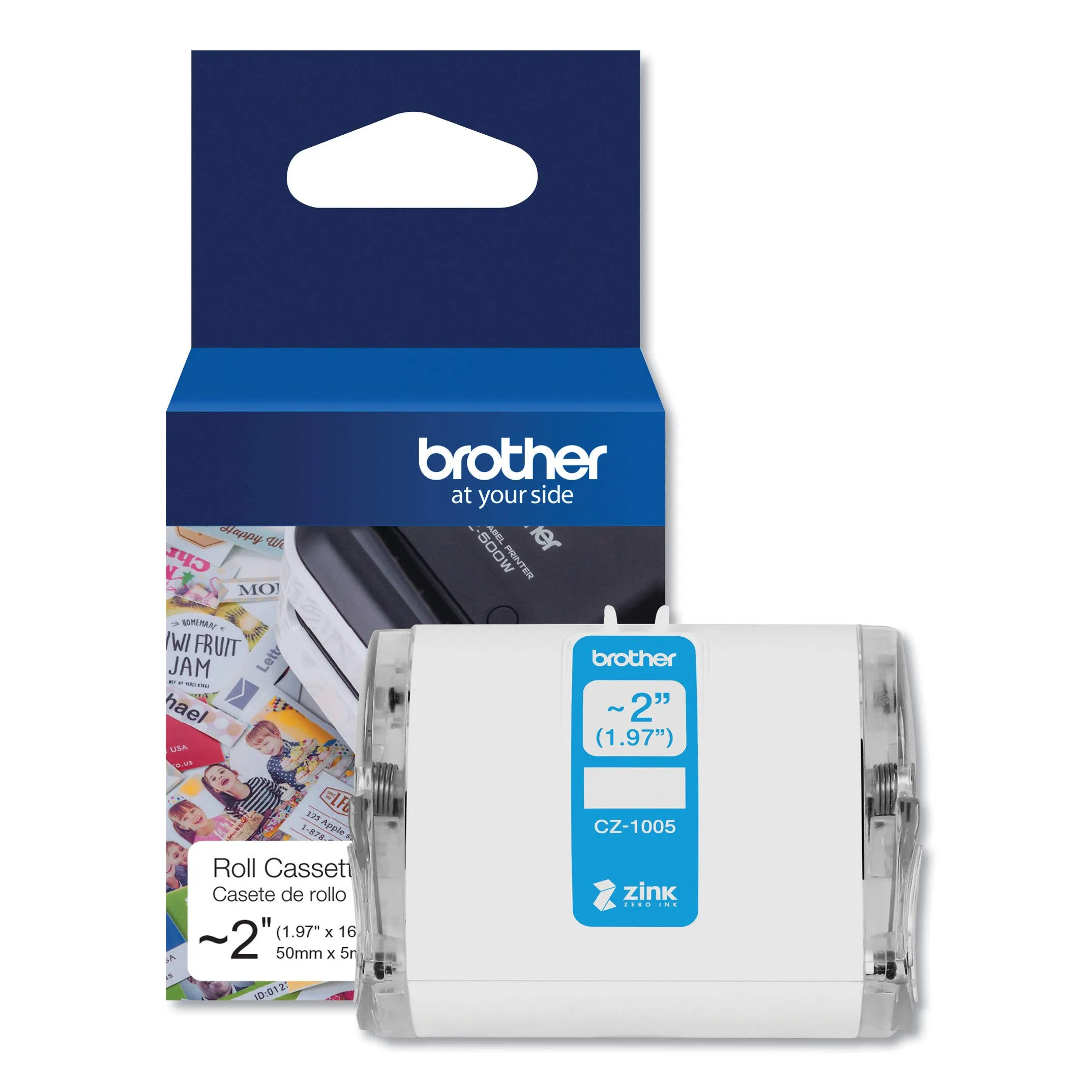 Brother CZ1005 — Brother (CZ-1005) Full Colour Continuous Label Roll (50mm x 5m Long)