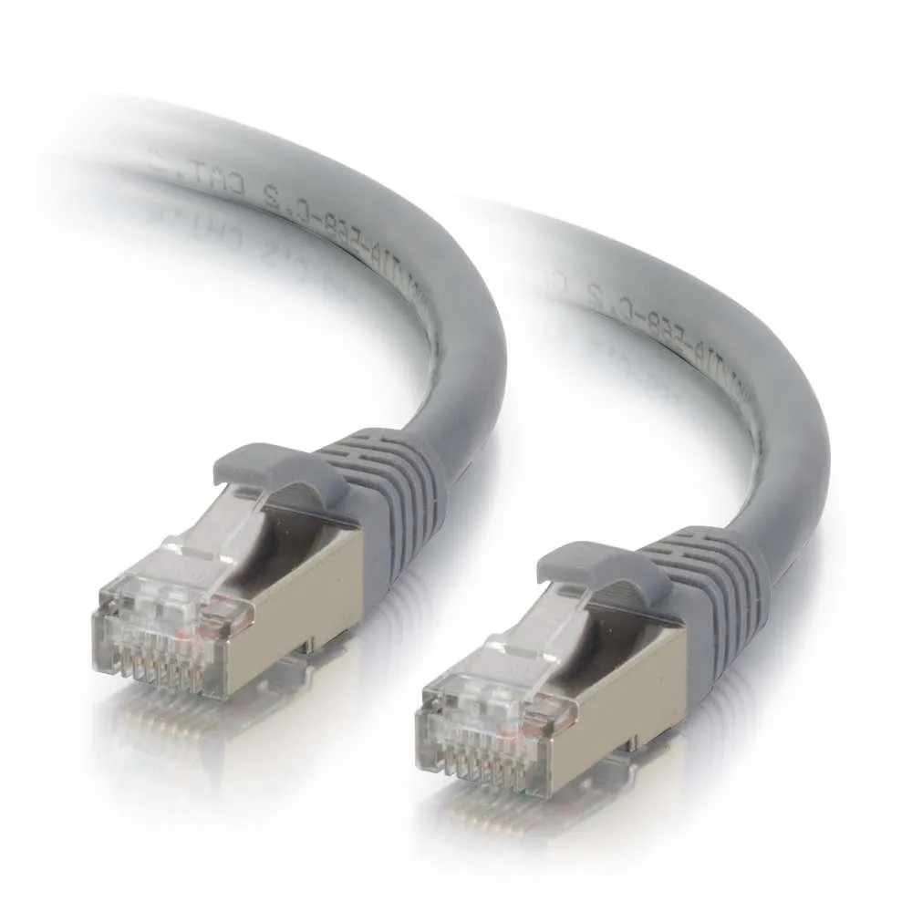 C2G CGO 00789 — C2G 30ft Cat6 Snagless Shielded (STP) Network Patch Cable - Gray - 30 ft Category 6 Network Cable for Network Device - First End: 1 x RJ-45 Network - Male - Second End: 1 x RJ-45 Network - Male - Patch Cable - Shielding - Gold, Nickel Plated Connector - Gray - 1 Each