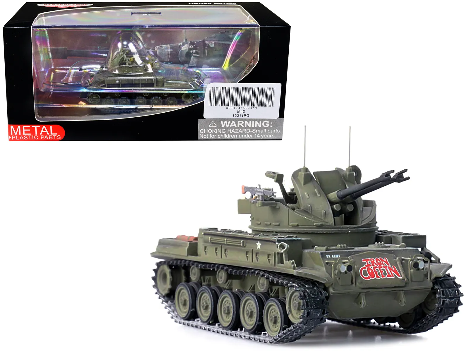 Panzerkampf 12211PG — M42 Duster Self-Propelled Anti-Aircraft Gun "Iron Coffin" "US - Vietnam War" 1/72 Diecast Model by Panzerkampf