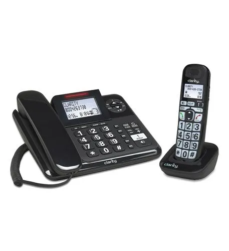 CLARITY 53727-000 — E814CC Amplified Corded/Cordless Combo Phone w/ Digital Answering Machine