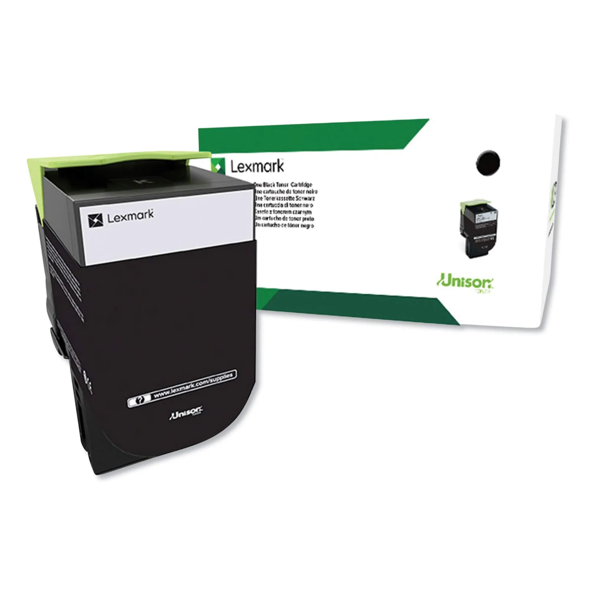 Lexmark 80C0HKG — Lexmark High Yield Black Return Program Toner Cartridge for US Government (4000 Yield) (TAA Compliant Version of 80C1HK0)
