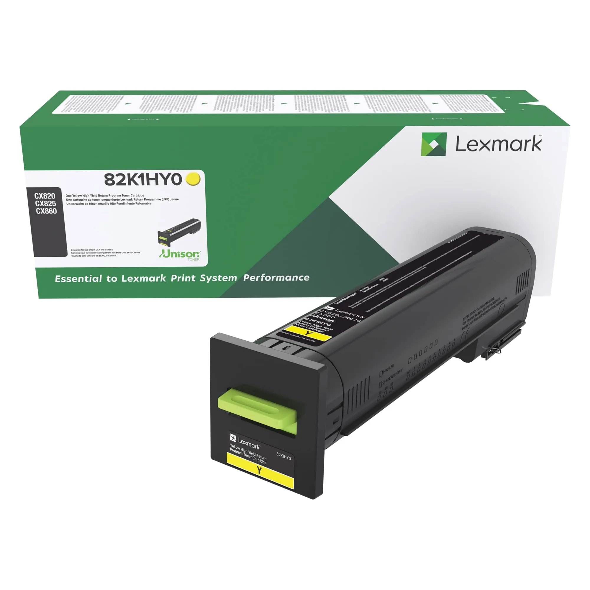 Lexmark 82K1HY0 — LEXMARK 82K1HY0 YELLOW RETURN PROGRAM TONER CARTRIDGE