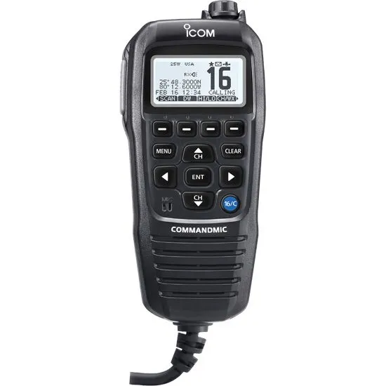 ICOM AMERICA INC HM195GB 61 EXP — Icom HM195GB Command Mic IV Black Second Station