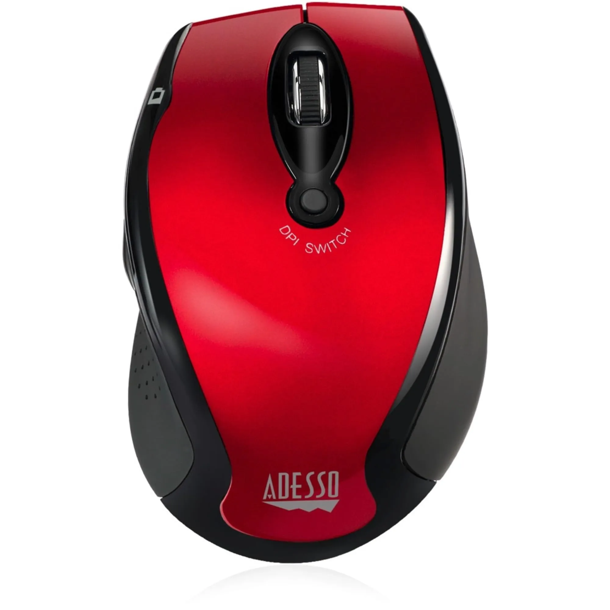 ADESSO INNOVATION INC IMOUSEM20R — ADESSO 2.4GHZ WIRELESS ERGONOMIC OPTICAL MOUSE,( RED)