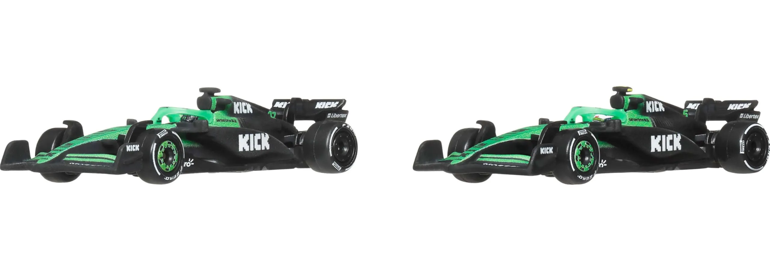 Hot Wheels JMM92 — "Kick Sauber F1 Team" Formula One F1 World Championship (2025) 2 Piece Set Diecast Model Cars by Hot Wheels
