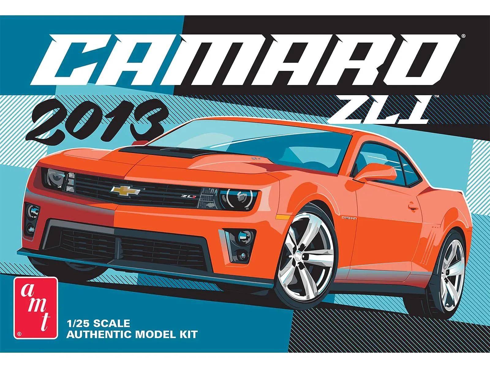 AMT AMT1493 — Skill 2 Model Kit 2013 Chevrolet Camaro ZL1 1/25 Scale Model by AMT