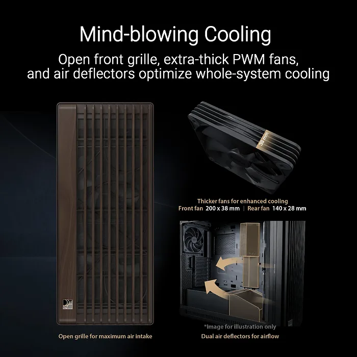 ASUS-PROART PA602 WALNUT WOOD TGPWM BLACK