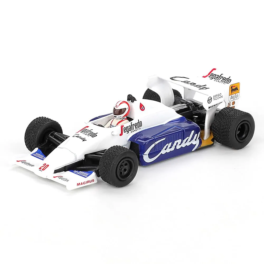 Mini GT MGT01193 — Toleman TG184 #20 Johnny Cecotto Formula One F1 "Monaco GP" (1984) with Driver Figure Limited Edition 1/64 Diecast Model Car by Mini GT