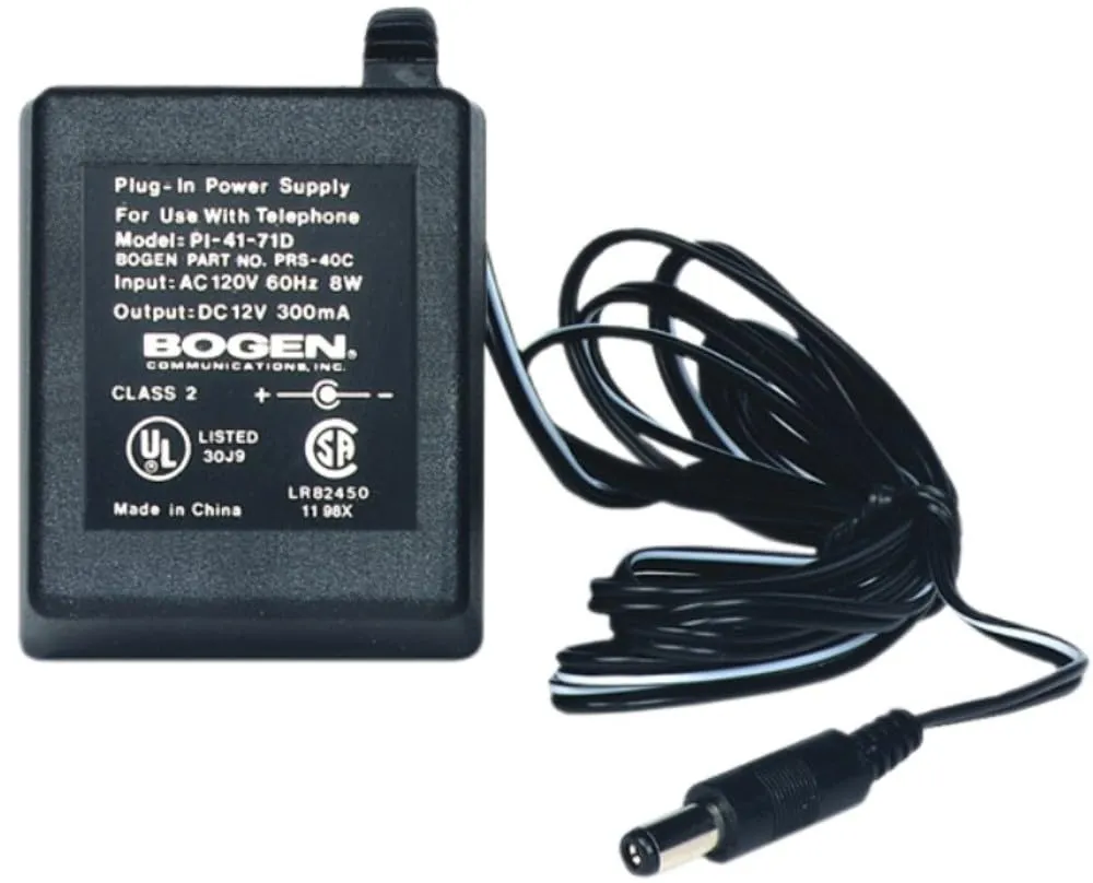 Avaya BG-PRS40C — 12V DC 300mA Power Supply