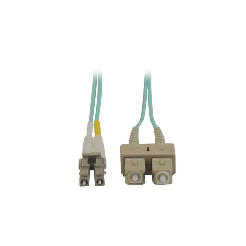 Eaton Tripplite N816-03M — Tripp Lite, Fiber Patch Cable,10Gb, OM3 LSZH, 50/125, LC/SC, 10FT, Aqua