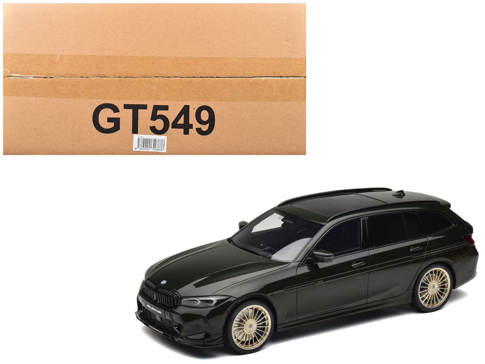 Gt Spirit GT549 — 2025 BMW Alpina B3 GT Touring Green Metallic 1/18 Model Car by GT Spirit