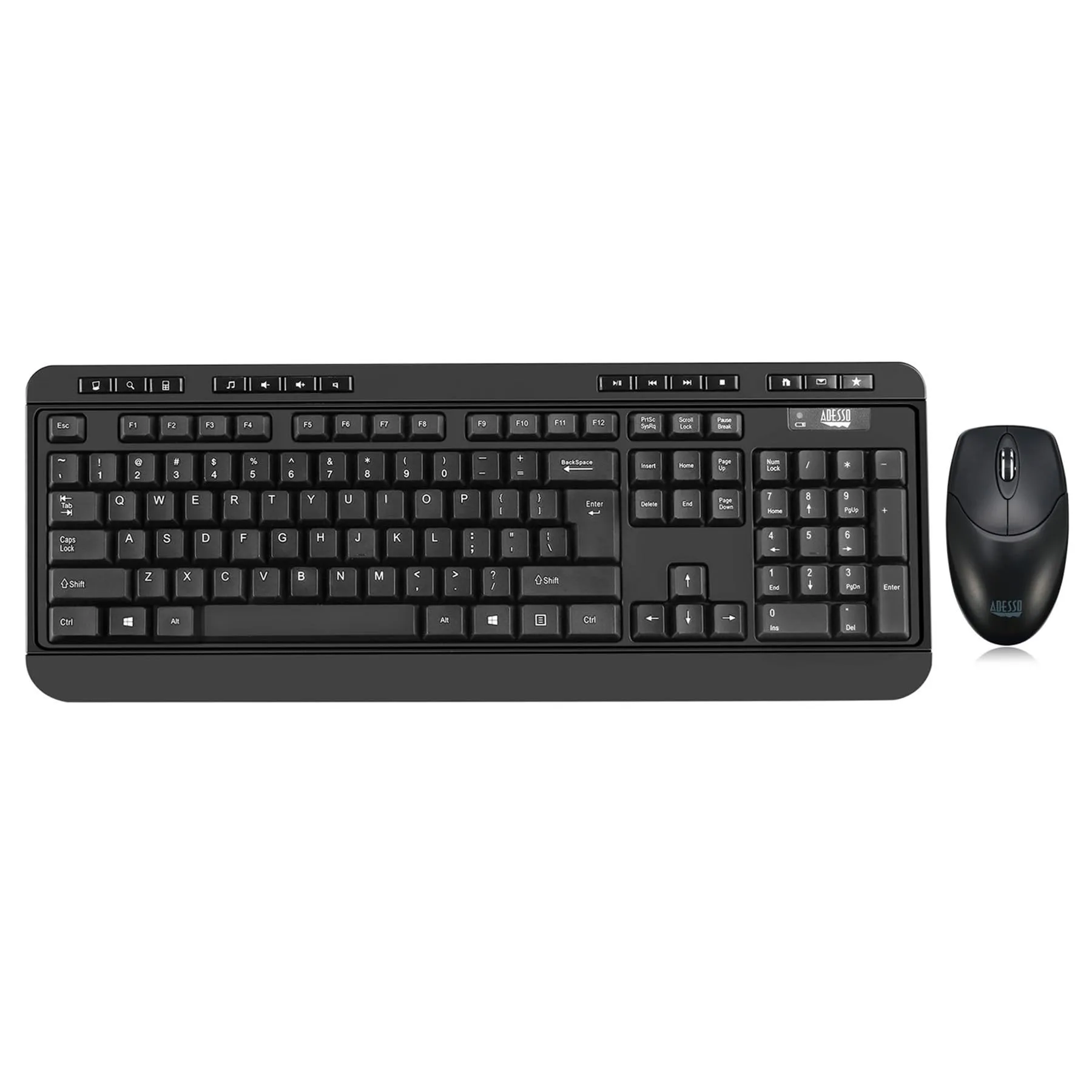 Adesso WKB-1320CB — ANTIMICROBIAL WIRELESS DESKETOP KEYBOARD & MOUSE COMBO