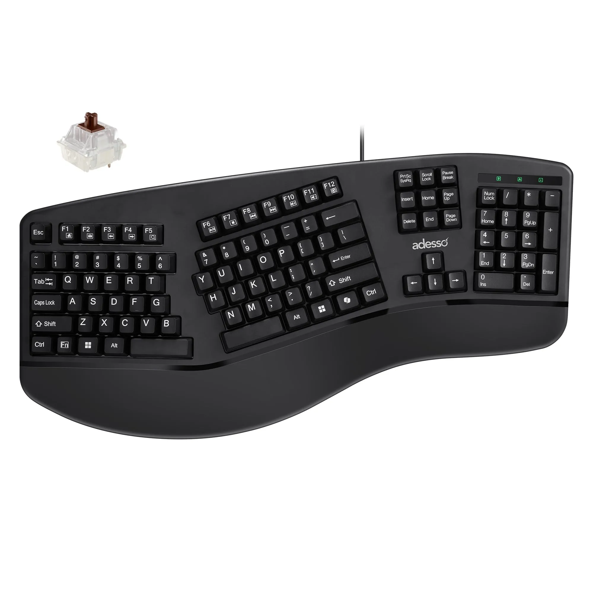 ADESSO INNOVATION INC EASYTOUCH150 — WIRED ERGONOMIC MECHANICAL KEYBOARD WITH COPILOT AI HOTKEY