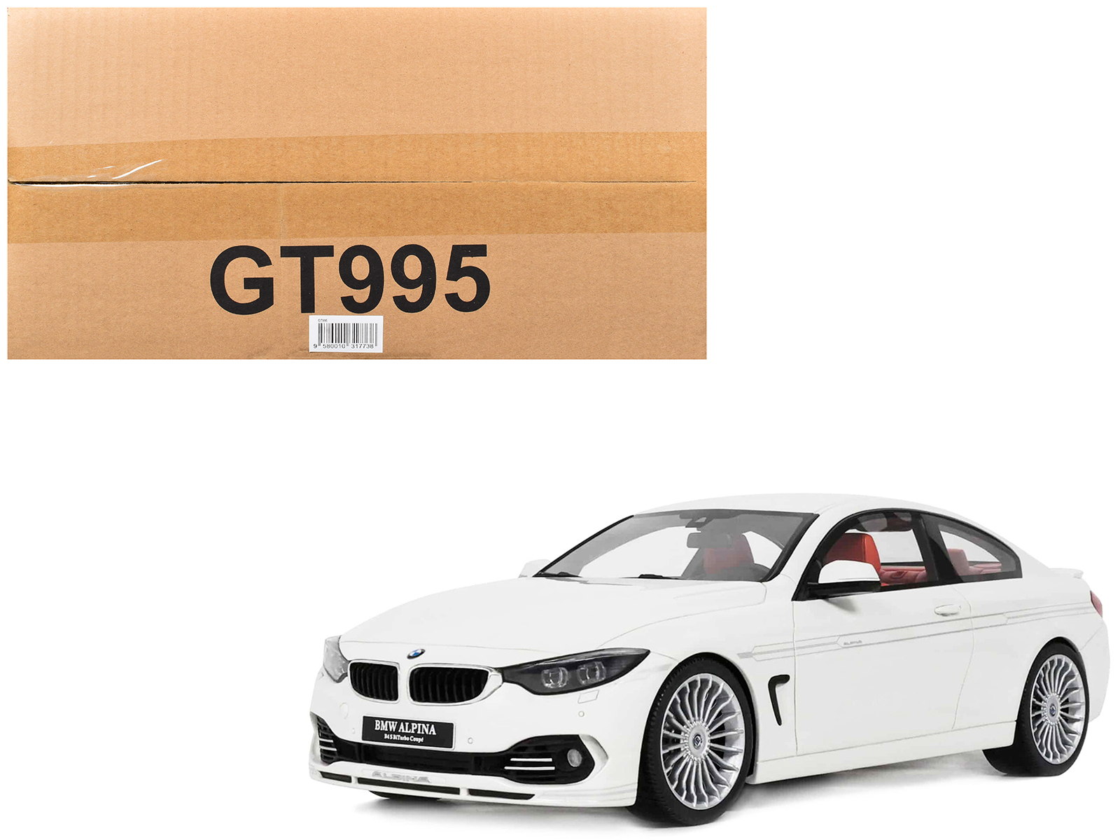 Gt Spirit GT963 — 2014 BMW Alpina B4 Bi-Turbo White 1/18 Model Car by GT Spirit