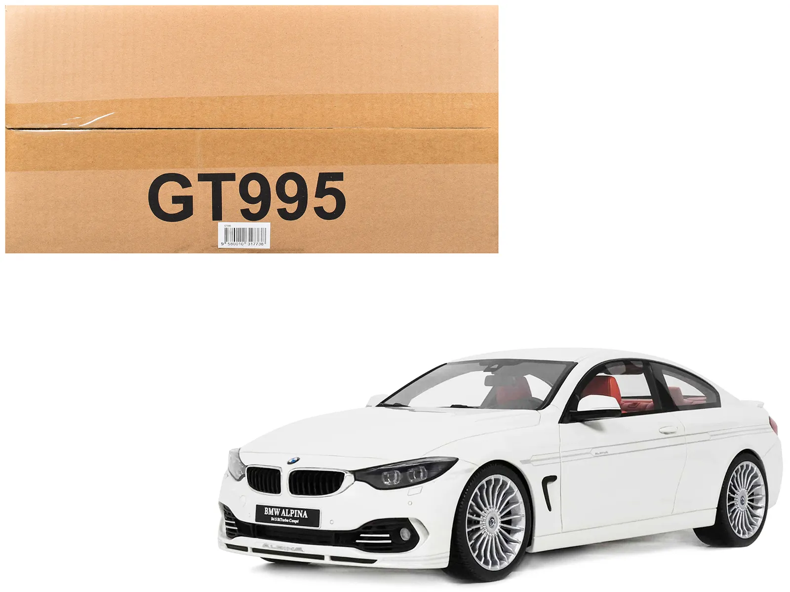 Gt Spirit GT963 — 2014 BMW Alpina B4 Bi-Turbo White 1/18 Model Car by GT Spirit