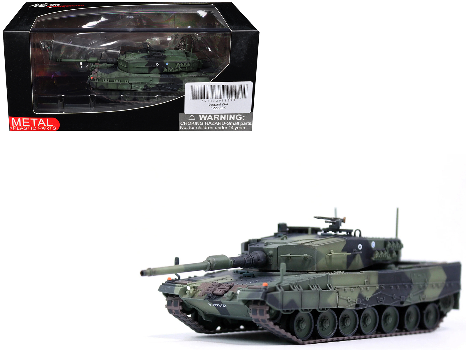 Panzerkampf 12226PK — Leopard 2A4 Main Battle Tank "Finland" Finnish Army "Armor Premium" Series 1/72 Diecast Model by Panzerkampf