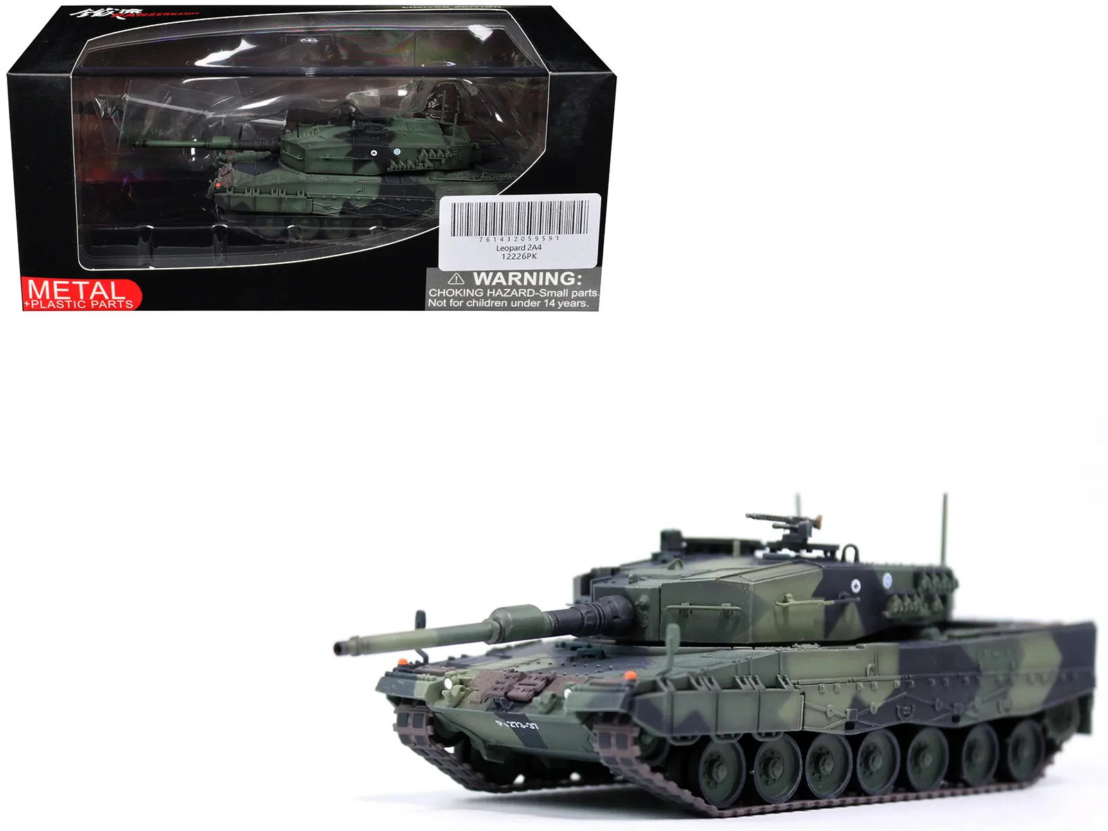 Panzerkampf 12226PK — Leopard 2A4 Main Battle Tank "Finland" Finnish Army "Armor Premium" Series 1/72 Diecast Model by Panzerkampf