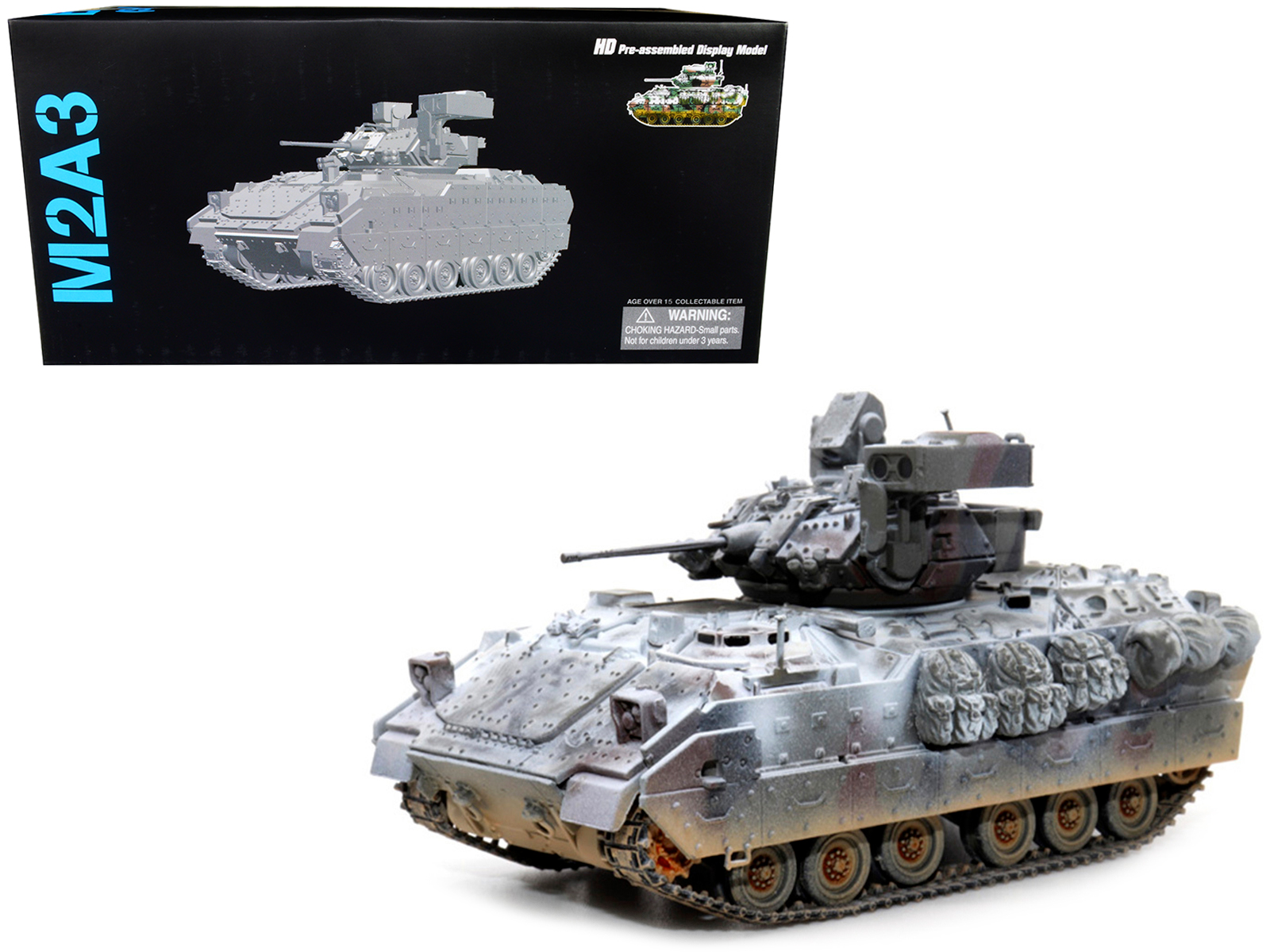 Dragon Models 63121 — United States M2A3 Bradley IFV (Infantry Fighting Vehicle) Camouflage (Snowy Version) "NEO Dragon Armor" Series 1/72 Plastic Model by Dragon Models