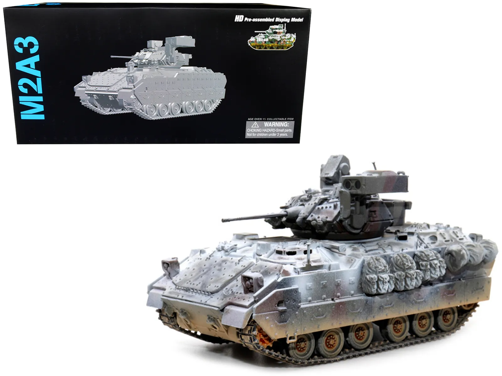 Dragon Models 63121 — United States M2A3 Bradley IFV (Infantry Fighting Vehicle) Camouflage (Snowy Version) "NEO Dragon Armor" Series 1/72 Plastic Model by Dragon Models