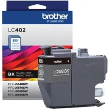 Brother BRT LC402BKS — Brother LC402BKS Inkjet Ink Cartridge - Black - 1 Each - 550 Pages