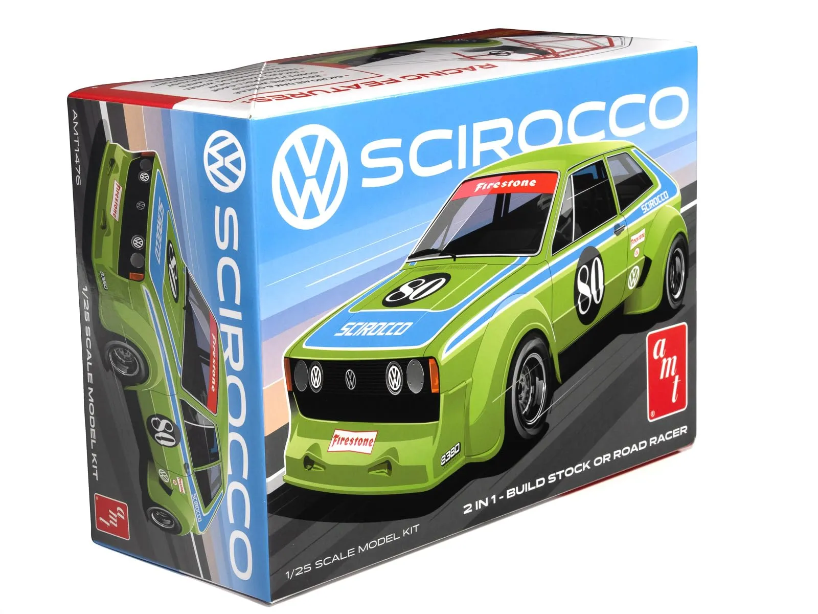 AMT AMT1476 — Skill 2 Model Kit Volkswagen Scirocco "T/A Champ" 1/25 Scale Model by AMT