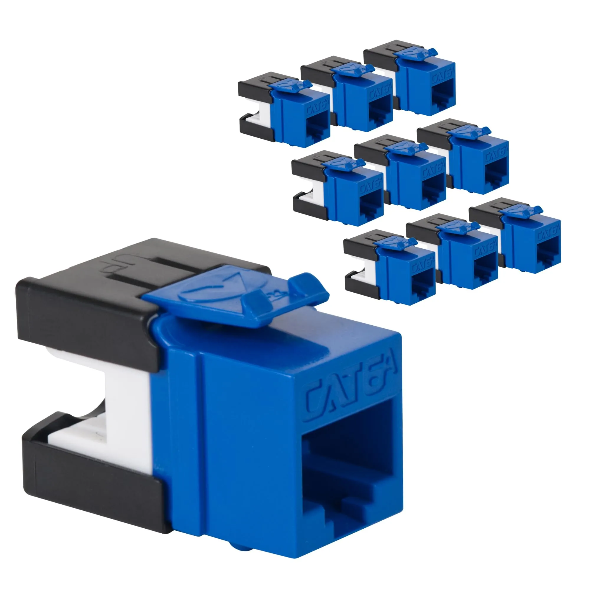 Cablesys ICC-IC107GATBL — MODULE, CAT6A, HD, 10 PK, BLUE