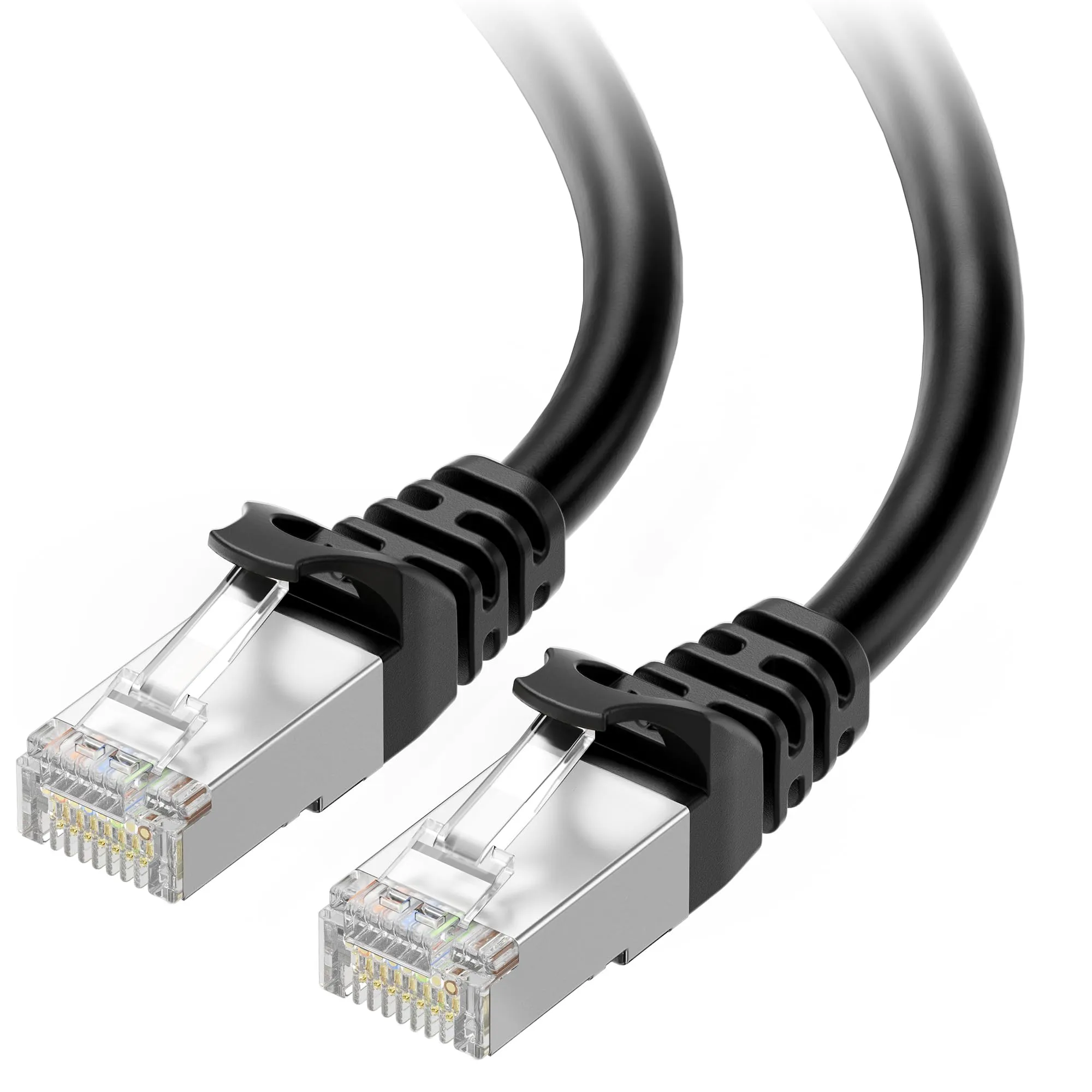 CABLE MATTERS 160012-BLK-50 — 50 FT CAT 6A 550MHZ SSTP STRANDED ASSEMBLED NETWORK CABLE - BLACK